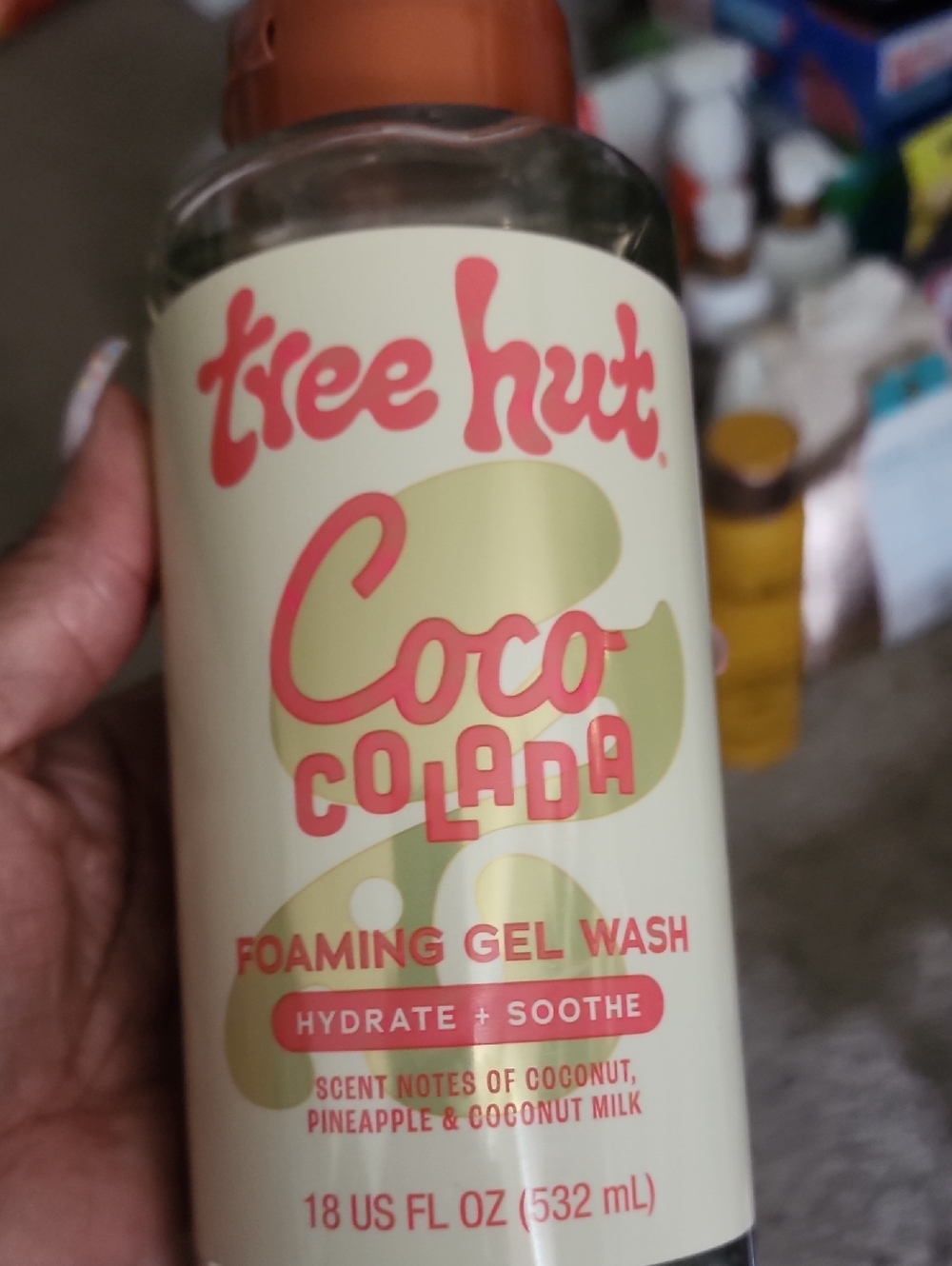 Tree Hut Coco Colada Foaming Gel Wash - Cream Bottle